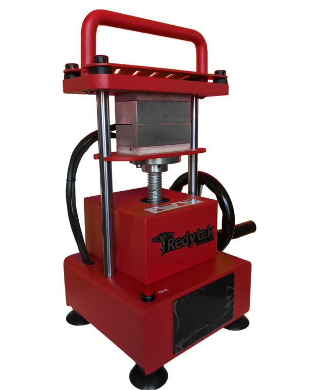 Ready-2-press rosin press machine, the 3-ton crank rosin press makes solventless concentrate oils at home.