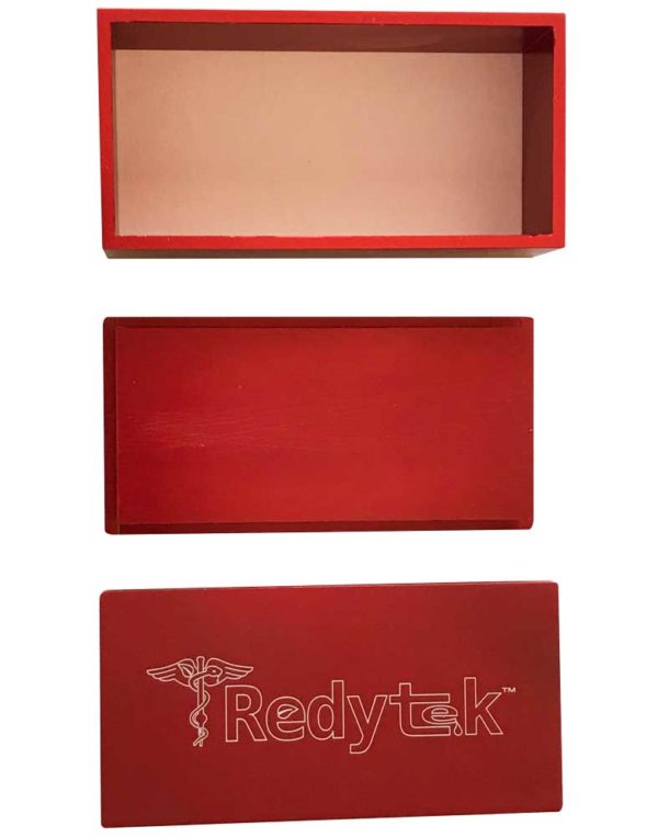3 piece red anodized aluminum flower mold by Redytek
