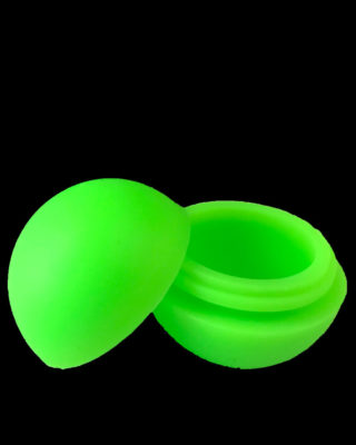 5ml silicone rosin ball jar open in green by Redytek