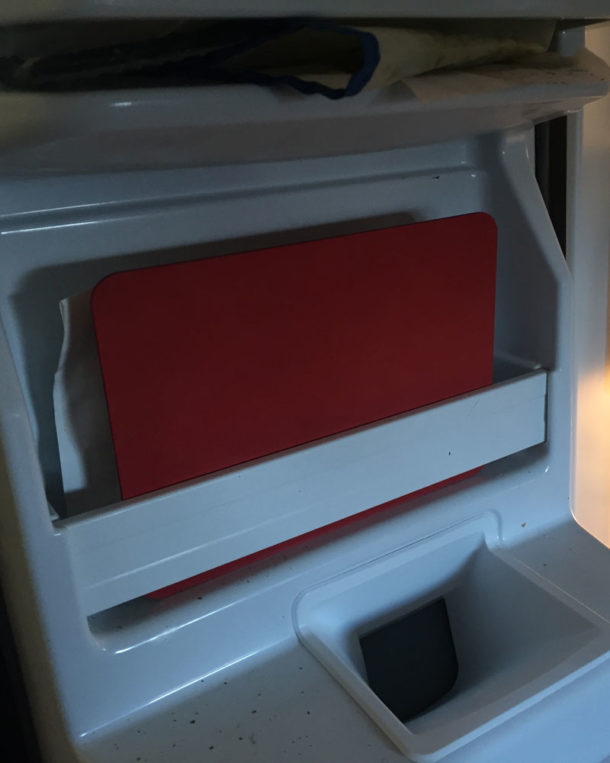 Redytek cooling plate stores easily in freezer door